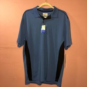 Grand-slam Men's Blue and Navy Polo-shirts